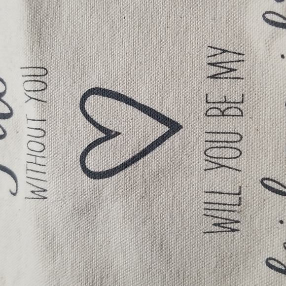 Bridesmaid cotton wine bag & makeup bag - Picture 2 of 4